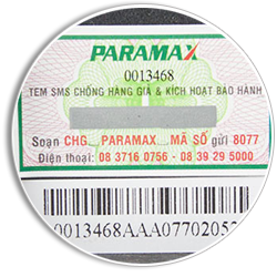 PARAMAX bảo hành điện tử và xác minh chính hãng qua đầu số SMS